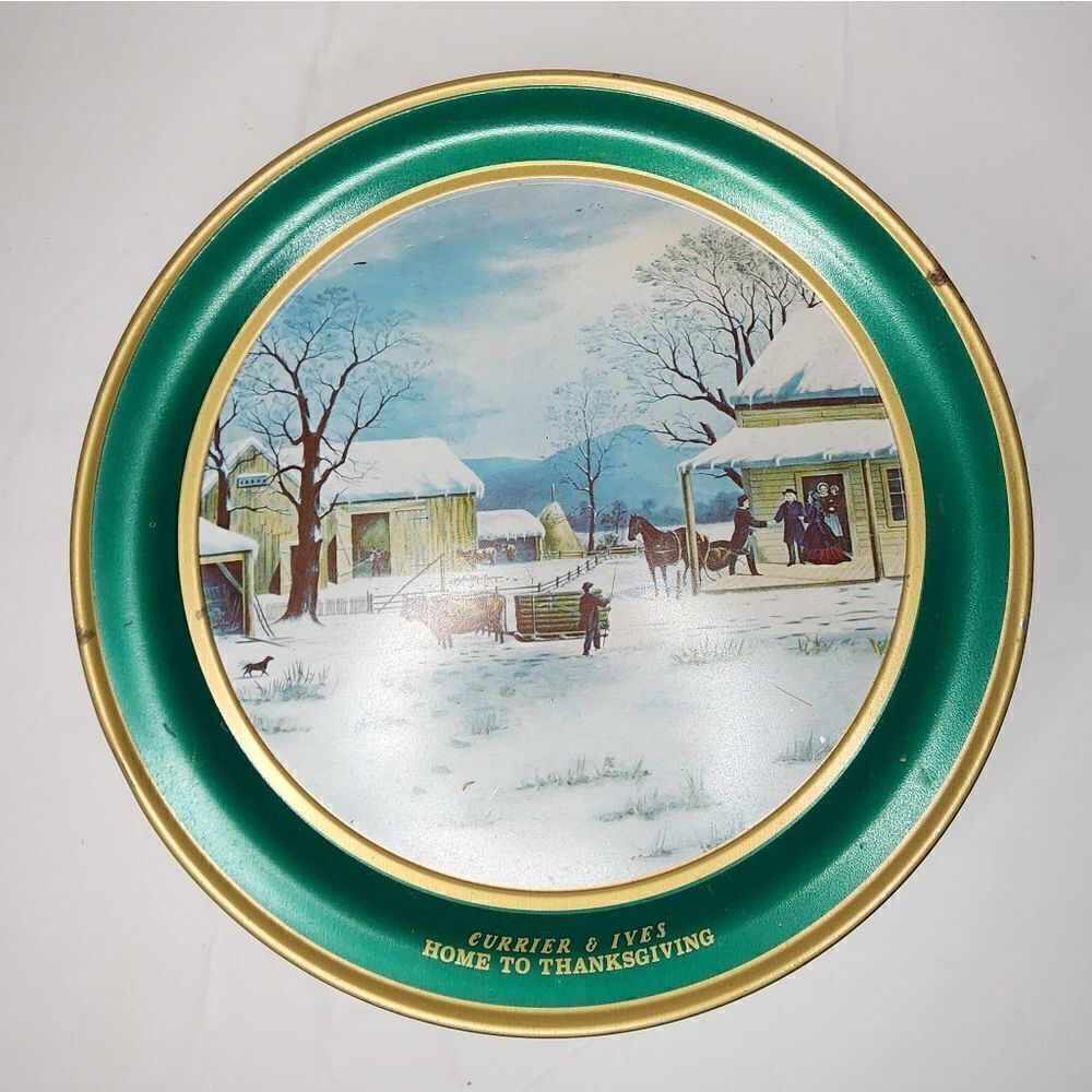 Schwan's Currier & Ives Home to Thanksgiving Tin